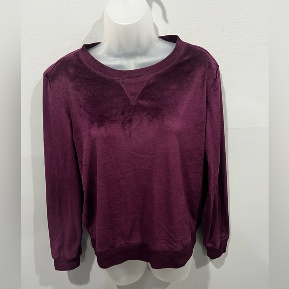 HONEY DEE women’s Plush Purple Lounge 2pcs Set/size M - Picture 2 of 10